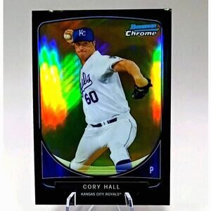 2013 Bowman Prospects Chrome Black Refractor SP 13/99 Cory Hall #BCP26